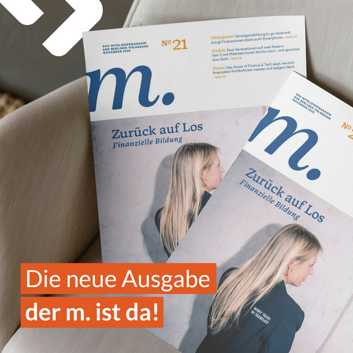 Frisch gedruckt: Die m. 21 ist da!

Wir von der Designagentur der ITM Gruppe begleiten die @berlinervolksbank weiterhin...
