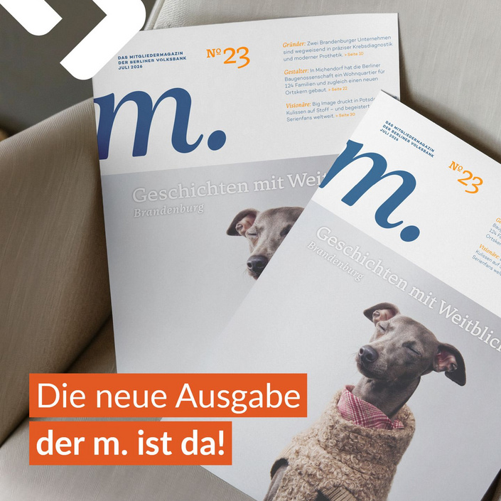 Da ist sie – die neue m. 23! 📖

Auch diese Ausgabe durften wir wieder gemeinsam mit der @berlinervolksbank umsetzen. Von...