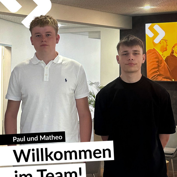 Herzlich Willkommen! 😊

Ab heute gehören Paul und Matheo offiziell zum ITM Team und wir freuen uns riesig, dass ihr da...